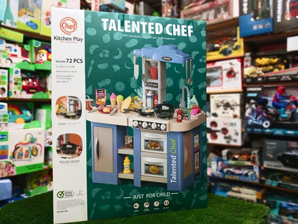 ست اسباب بازی آشپزخانه سایز بزرگ موزیکال و چراغدار 72 قطعه مدل 126_922 Talented Chef_اسباب بازی لوازم خانگی