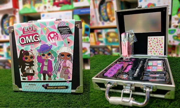 اسباب بازی ست لوازم آرایش و میکاپ چمدانی کودک طرح ال او ال_کیف و اکسسوری