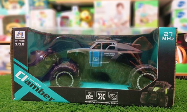 ماشین کنترلی آفرود مقیاس 1:18 رنگ آبی_اسباب بازی ماشین کنترلی