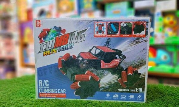 ماشین کنترلی آفرودی چرخ کپسولی موزیکال شارژی مقیاس 1:18_اسباب بازی ماشین کنترلی