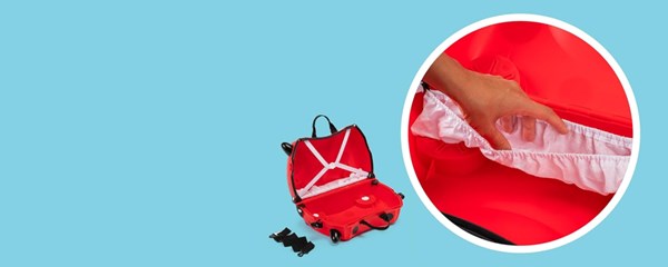 چمدان سواری کودک با ظرفیت 18 لیتر طرح کفشدوزک مدل 0092 Trunki 18L_کیف و کوله پشتی