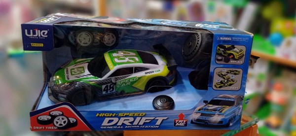 ماشین کنترلی دریفت با چرخ‌های یدکی مقیاس 1:12 مدل Drift Car Super Racing 99-221_اسباب بازی ماشین کنترلی