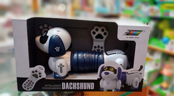 سگ رباتیک هوشمند پا کوتاه فنری مدل K45_اسباب بازی ربات