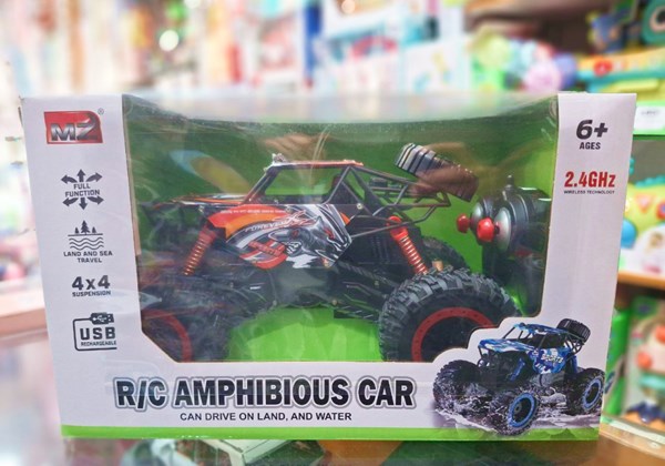 ماشین کنترلی آب و خاک آفرود دو دیفرانسیل رنگ قرمز مدل MZ 2047_اسباب بازی ماشین کنترلی