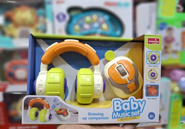 ست اسباب بازی هدفون کودک همراه با موس مدل Baby Music Set 6676_اسباب بازی موسیقی