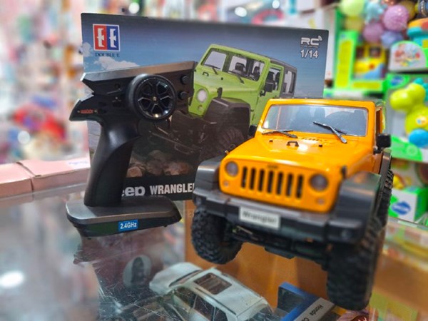 ماشین کنترلی جیپ آفرود مقیاس 1:14 مدل Jeep Wrangler DOUBLE E_اسباب بازی ماشین کنترلی