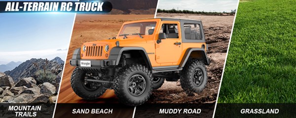 ماشین کنترلی جیپ آفرود مقیاس 1:14 مدل Jeep Wrangler DOUBLE E_اسباب بازی ماشین کنترلی