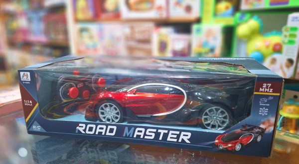 ماشین کنترلی شارژی بوگاتی دودزا مقیاس 1:14 رنگ قرمز مدل ROAD MASTER_اسباب بازی ماشین کنترلی
