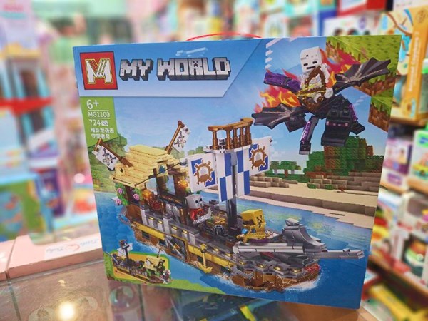 لگو ماینکرافت دزدان دریایی 724 قطعه مدل Minecraft My World MG1100_اسباب بازی لگو