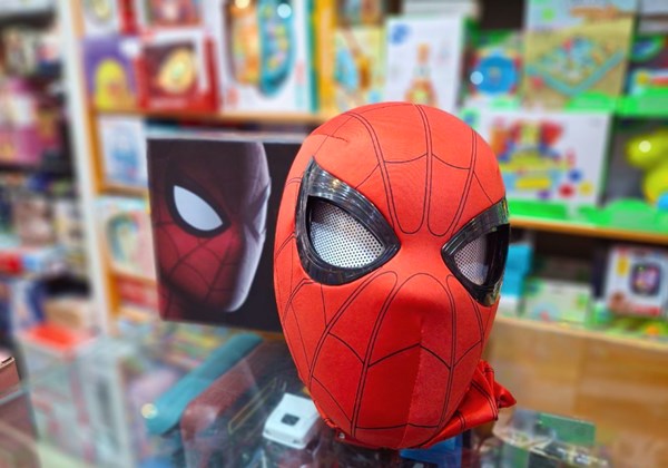 ماسک صورت مرد عنکبوتی فک دار قرمز Spider-Man Headgear_اسباب بازی اکشن فیگور