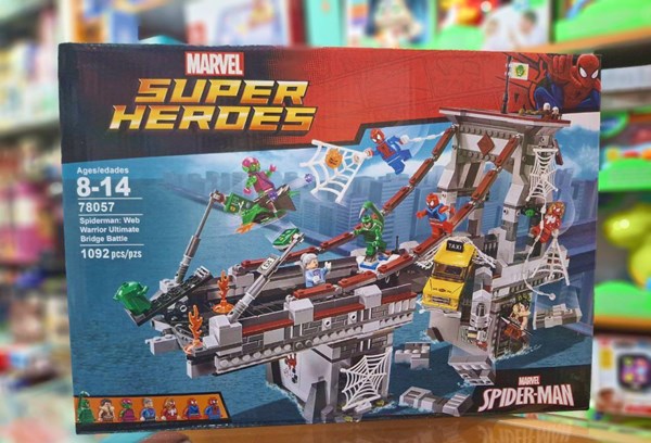 لگو مارول نبرد نهایی روی پل 1092 قطعه مدل Spider-Man 78057_اسباب بازی لگو