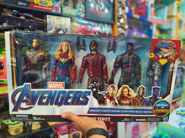 اکشن فیگور مارول اونجرز مجموعه چهار عددی مدل Hasbro -Titan Hero Power FX_اسباب بازی اکشن فیگور