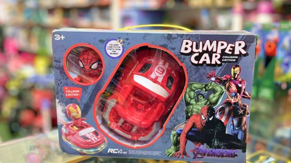 ماشین کنترلی تصادفی دودزا طرح مرد عنکبوتی کد 6675_اسباب بازی ماشین کنترلی