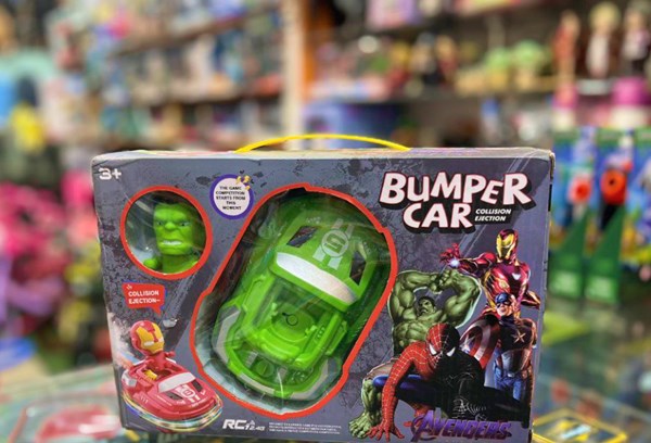 ماشین کنترلی تصادفی دودزا طرح هالک کد 6675_اسباب بازی ماشین کنترلی