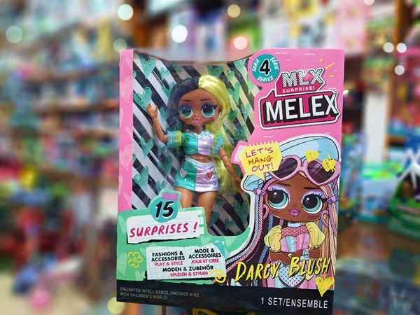 عروسک سورپرایزی MELEX مدل Darcy Blush با 15 سورپرایز کد 881_اسباب بازی عروسک سورپرایزی