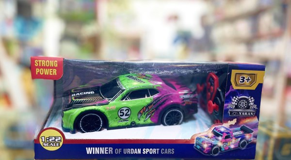 ماشین کنترلی مسابقه‌ای دودزا مقیاس 1:22 رنگ سبز مدل Sport Cars 3714_اسباب بازی ماشین کنترلی