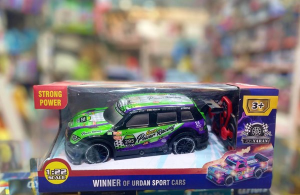 ماشین کنترلی مسابقه‌ ای دودزا مقیاس 1:22 رنگ بنفش مدل Sport Cars 3714_اسباب بازی ماشین کنترلی