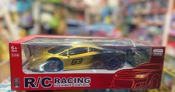 ماشین کنترلی لامبورگینی مقیاس 1:16 رنگ طلایی مدل Radio Controlled Racing Car 5998_اسباب بازی ماشین کنترلی