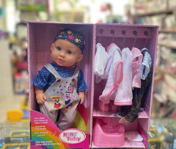 عروسک نوزاد بیبی توبی موزیکال 6 کاره مدل baby toby baby 6 fumctions_اسباب بازی عروسک دخترانه