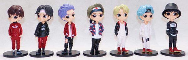 اکشن فیگور گروه بی‌ تی‌ اس BTS مجموعه 7 تایی_اسباب بازی اکشن فیگور