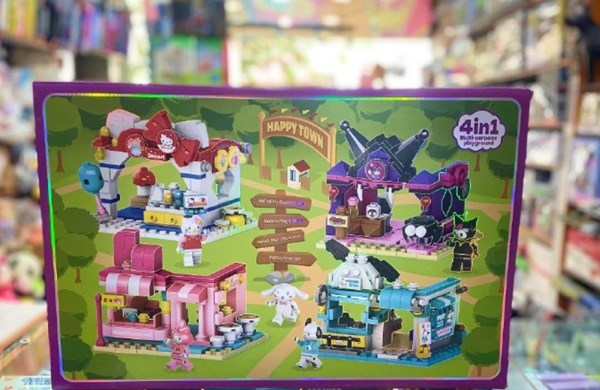 لگو شهر بازی 902 قطعه کرومی، پارک تفریحی سانریو 4 در 1 مدل 11201_اسباب بازی لگو