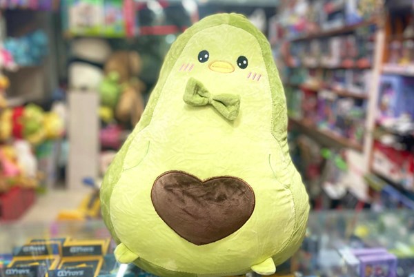 عروسک پولیشی اورجینال آووکادو سبز پتو دار_اسباب بازی عروسک دخترانه