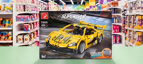 لگو ماشین کلاسیک زرد مدل T3005
