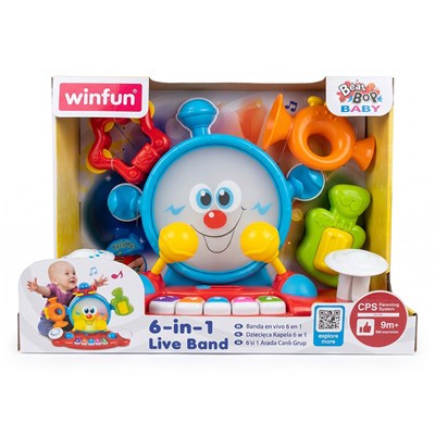 اسباب بازی موزیکال 6 کاره وین فان Winfun مدل 002087