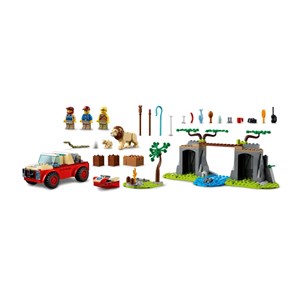 اسباب بازی لگو سیتی ماشین آفرود نجات حیات وحش 157 قطعه مدل Wildlife Rescue Off-Roader - 60301 Building Kit_اسباب بازی لگو