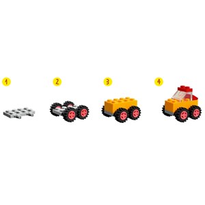 اسباب بازی لگو کلاسیک چرخ های مختلف 653 قطعه مدل Bricks and Wheels - 11014 Building Kit_اسباب بازی لگو