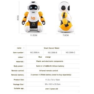 اسباب بازی ربات کنترلی فوتبالیست دو عددی مدل Soccer Robot 3066A _اسباب بازی ربات