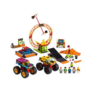 اسباب بازی لگو سیتی بدلکاری ماشین آفرود و موتور 668 قطعه مدل Stunt Show Arena - 60295 Building Kit_اسباب بازی لگو