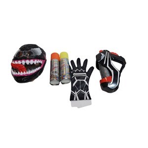 اسباب بازی ست ماسک ،آبپاش و تار پرتاب کن ونوم _اسباب بازی تفنگ