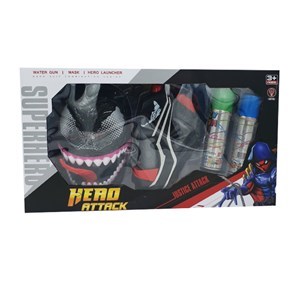 اسباب بازی ست ماسک ،آبپاش و تار پرتاب کن ونوم _اسباب بازی تفنگ