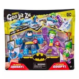 اسباب بازی عروسک پسرانه پک دو تایی عروسک های فشاری گو جیت زو بتمن و جوکر سری DC مدل Heroes of Goo Jit Zu - DC Versus Pack - Batman vs Joker_اسباب بازی عروسک پسرانه
