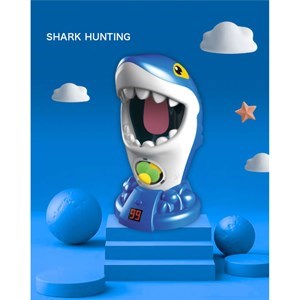 اسباب بازی تفنگ تیر توپی به همراه کوسه گرسنه مدل Shark air shooting foam ball target toys kids popper guns_اسباب بازی تفنگ