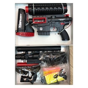 اسباب بازی تفنگ مسلسل شارژی تیر اسفنجی دوربین دار مدل SOFT BULLET LAUNCHER M416_اسباب بازی تفنگ