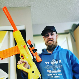 اسباب بازی تفنگ تیر اسفنجی نرف Nerf مدل Fortnite Basr-L _اسباب بازی تفنگ