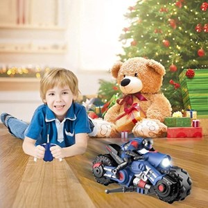 اسباب بازی موتور کنترلی شارژی رنگ آبی مدل DRIFT MOTORBIKE مقیاس 1:10_اسباب بازی ماشین کنترلی