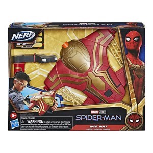 اسباب بازی مچ بند اسپایدرمن نرف Nerf مدل Hasbro - Nerf - Marvel Studios - Spider-Man Web Bolt Nerf Blaster Includes 3 Elite Nerf Darts _اسباب بازی تفنگ
