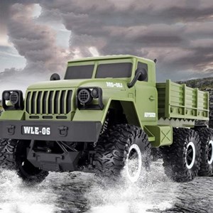 اسباب بازی ماشین کنترلی کامیون نظامی مدل Remote Control Army Truck Toy SL_008A مقیاس 1:10_اسباب بازی ماشین کنترلی