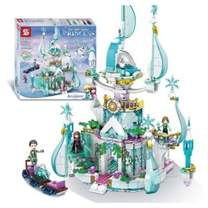 اسباب بازی لگو دیزنی قصر السا فروزن اس وای 1255 قطعه مدل Lego SY 1458 Fantasy Ice Castle Ice and Snow Princess – Frozen_اسباب بازی لگو