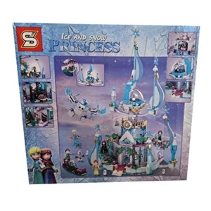 اسباب بازی لگو دیزنی قصر السا فروزن اس وای 1255 قطعه مدل Lego SY 1458 Fantasy Ice Castle Ice and Snow Princess – Frozen_اسباب بازی لگو