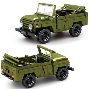 اسباب بازی لگو تکنیک جیپ ارتشی سبز 662 قطعه مدل SEMBO 705700 BJ212_اسباب بازی لگو