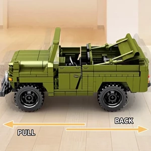 اسباب بازی لگو تکنیک جیپ ارتشی سبز 662 قطعه مدل SEMBO 705700 BJ212_اسباب بازی لگو