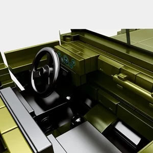 اسباب بازی لگو تکنیک جیپ ارتشی سبز 662 قطعه مدل SEMBO 705700 BJ212_اسباب بازی لگو