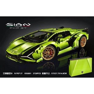 اسباب بازی لگو تکنیک ماشین لامبورگینی سیان 3696 تکه مقیاس 1:8 مدل  Technic Lamborghini Sian 56001_اسباب بازی لگو