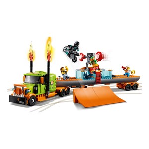 اسباب بازی لگو سیتی کامیون نمایشی و بلدکاری 420 قطعه مدل Stunt Show Truck - 60294 Building Kit_اسباب بازی لگو