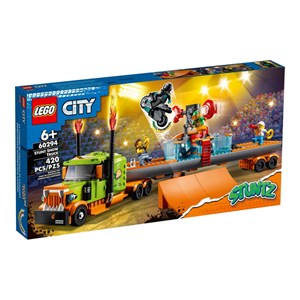 اسباب بازی لگو سیتی کامیون نمایشی و بلدکاری 420 قطعه مدل Stunt Show Truck - 60294 Building Kit_اسباب بازی لگو