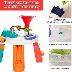 اسباب بازی نوزادی موزیکال میز چند کاره هولی تویز مدل 8999 Hola Toys Activity Play Table _اسباب بازی نوزادی